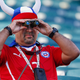 A Chile fan searches for competent defense; Photo via Getty